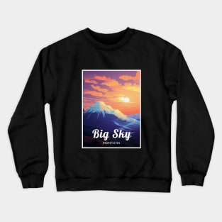 Big Sky Montana United States ski Crewneck Sweatshirt